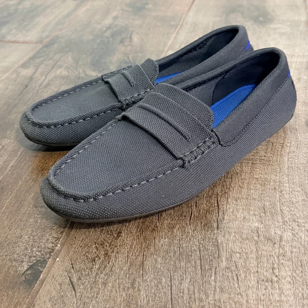 Rothys The Men's Daily Driver Loafers, Gray, 9